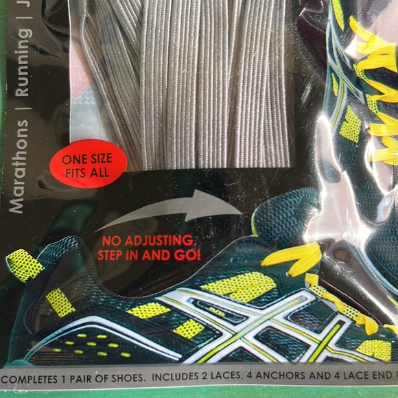 Xpand No Tie Shoelaces Redesigned Elastic Lacing System Bundle Gray&Blue 2pairs - Picture 5 of 8